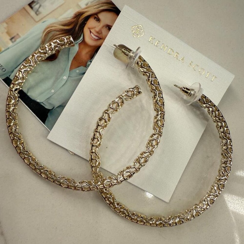 Kendra Scott- Maggie Gold Filigree Earrings